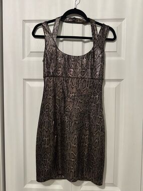 Y2K GUESS Snake Print Dress
